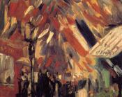 文森特 威廉 梵高 : 巴士底日庆典街景